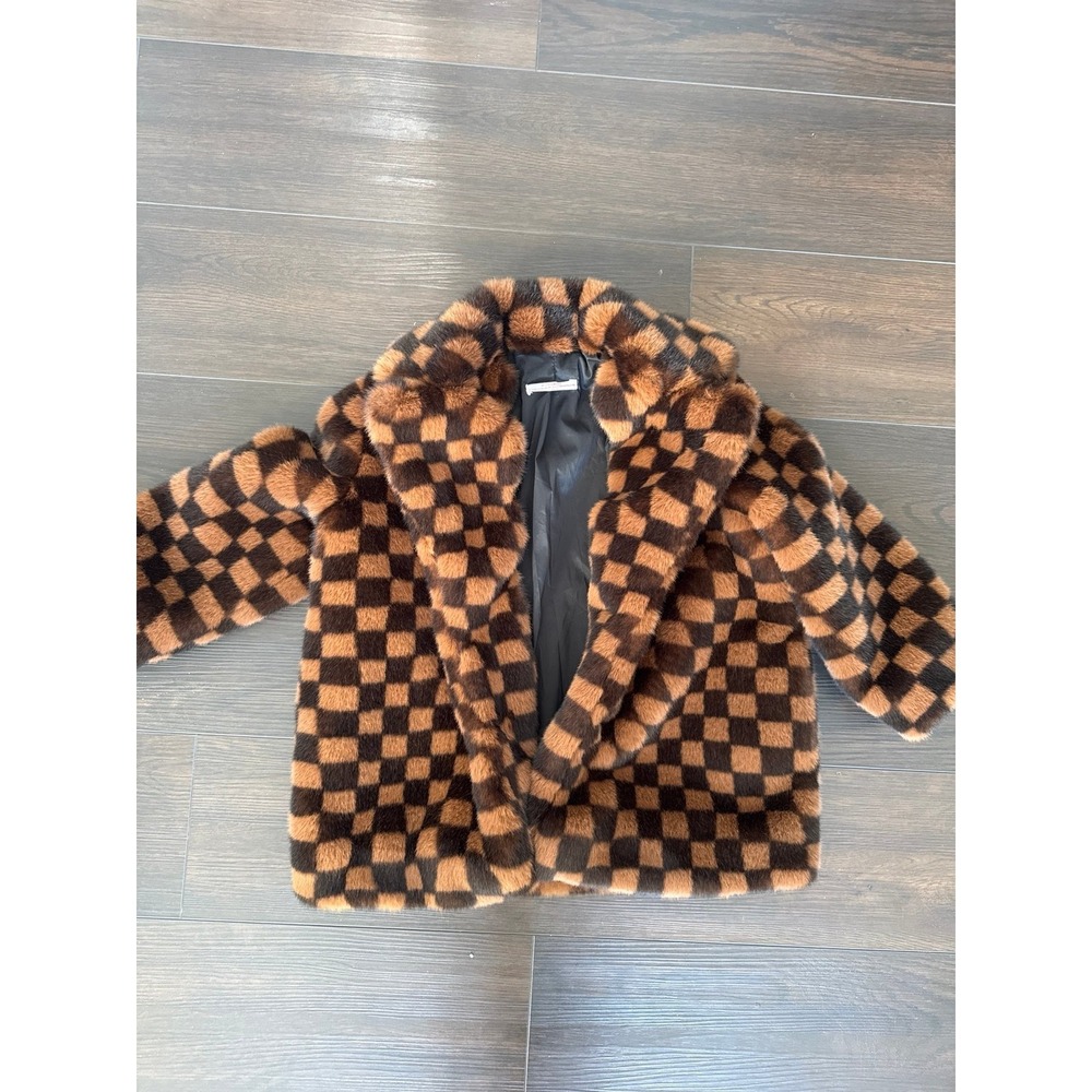 rare kids caroline bosman faux fur coat